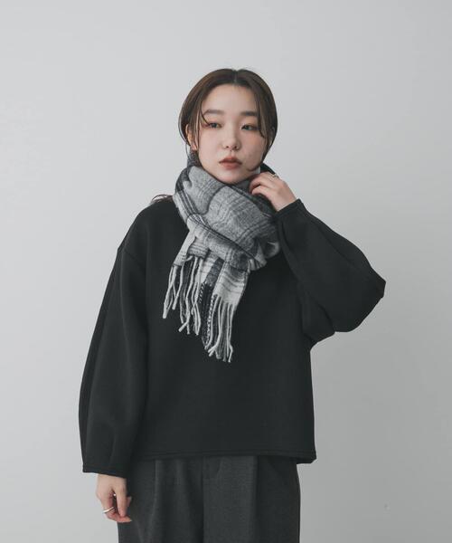 セール】チェックフリンジストール（マフラー）｜SENSE OF PLACE by