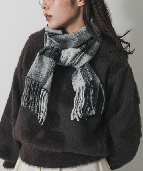 SENSE OF PLACE by URBAN RESEARCH（センスオブプレイスバイアーバンリサーチ）の「チェックフリンジストール（マフラー・レディース・その他1/その他2/その他3・ONE）」の19枚目の写真