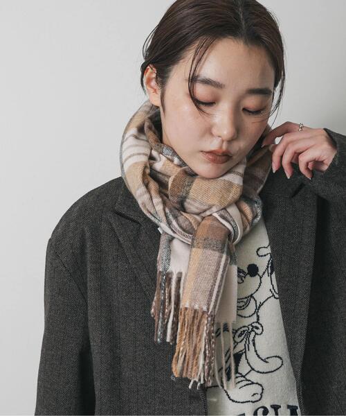 SENSE OF PLACE by URBAN RESEARCH（センスオブプレイスバイアーバンリサーチ）の「チェックフリンジストール（マフラー・レディース・その他1/その他2/その他3・ONE）」の15枚目の写真