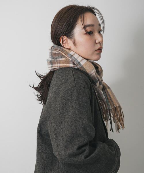 SENSE OF PLACE by URBAN RESEARCH（センスオブプレイスバイアーバンリサーチ）の「チェックフリンジストール（マフラー・レディース・その他1/その他2/その他3・ONE）」の17枚目の写真