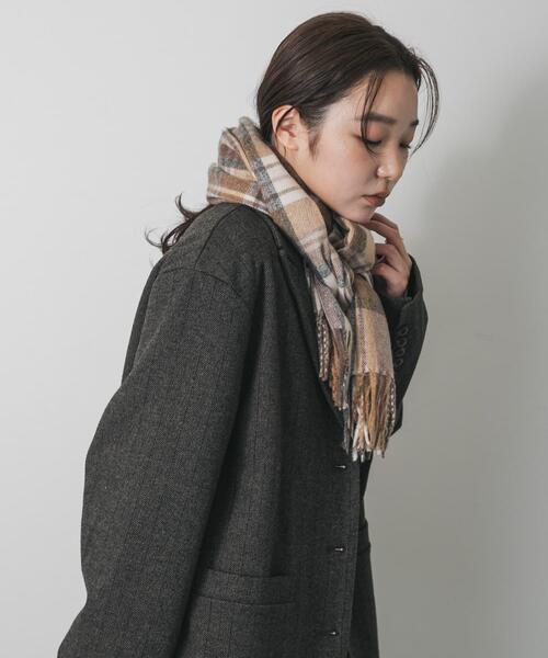 SENSE OF PLACE by URBAN RESEARCH（センスオブプレイスバイアーバンリサーチ）の「チェックフリンジストール（マフラー・レディース・その他1/その他2/その他3・ONE）」の18枚目の写真