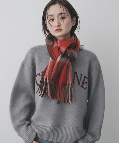 セール】チェックフリンジストール（マフラー）｜SENSE OF PLACE by