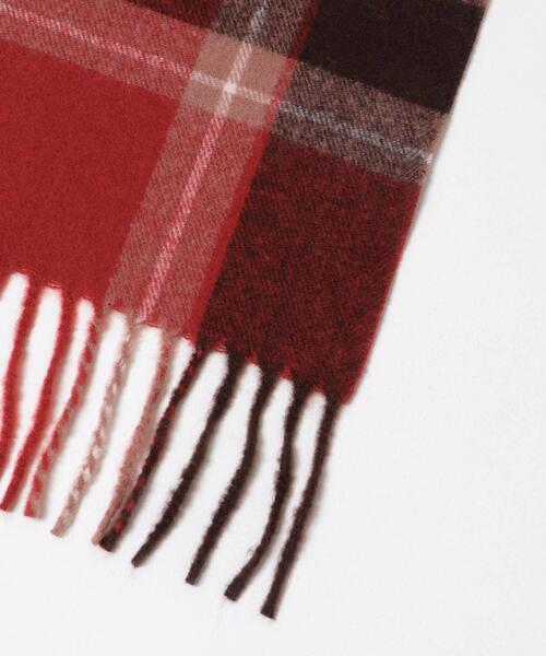 SENSE OF PLACE by URBAN RESEARCH（センスオブプレイスバイアーバンリサーチ）の「チェックフリンジストール（マフラー・レディース・その他1/その他2/その他3・ONE）」の6枚目の写真