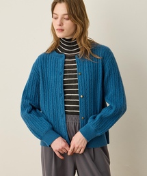 ケーブルニットカーディガン【洗える】