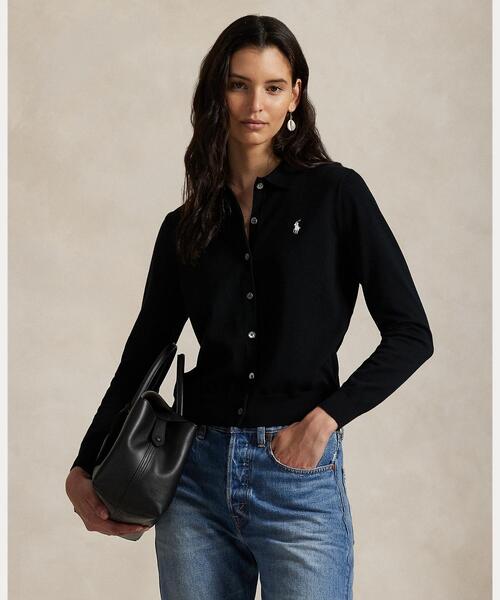 ポロカラー ボタンド カーディガン（カーディガン/ボレロ）｜POLO