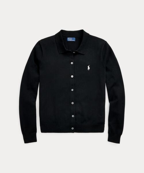 POLO RALPH LAUREN(ポロ ラルフ ローレン)の「ポロカラー ボタンド カーディガン(カーディガン/ボレロ・レディース・ブラック系1・S/XXS/XS/XL/M/L)」の7枚目の写真