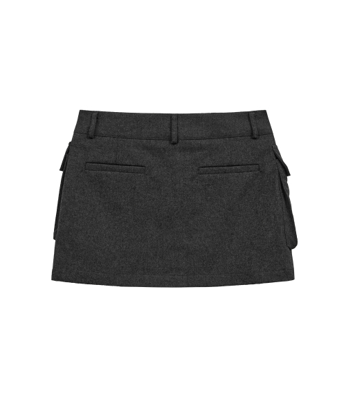Midnight Move(ミッドナイトムーブ)の「wool pk skirt (dark grey)(スカート・レディース・その他・SMALL/MEDIUM)」の4枚目の写真