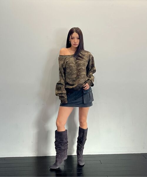 Midnight Move(ミッドナイトムーブ)の「wool pk skirt (dark grey)(スカート・レディース・その他・SMALL/MEDIUM)」の21枚目の写真