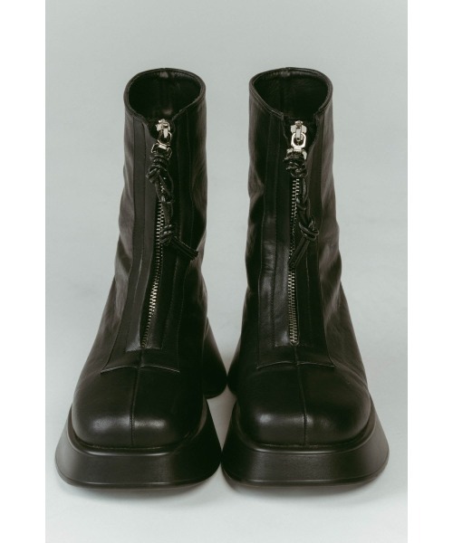 靴 knuthmarf front zip platform boots black セール】front zip platform boots（ブーツ）｜Knuth Marf