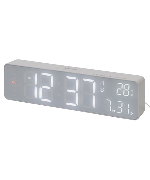 GLOBAL FORME CONCRETE(�O���[�o���t�H�����R���N���[�g)�́ySLOWER�zLED WiFi CLOCK Bueno(�u���v)