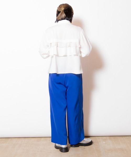 OSMOSIS（オズモーシス）の「タックワイドパンツ（その他パンツ・レディース・ブラック/ブルー/グレー/オレンジ・ONE SIZE）」の13枚目の写真