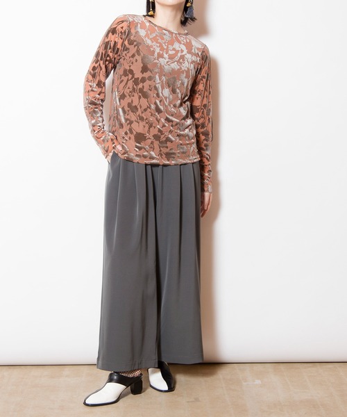 OSMOSIS（オズモーシス）の「タックワイドパンツ（その他パンツ・レディース・ブラック/ブルー/グレー/オレンジ・ONE SIZE）」の18枚目の写真