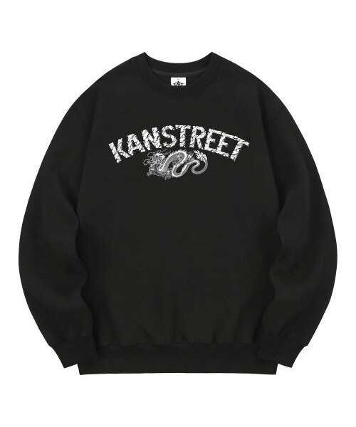 KAN6312(カン6312)の「KMB0170 レタリングドラゴン裏起毛スウェットブラック(スウェット・メンズ・その他・X-LARGE/MEDIUM/LARGE)」の1枚目の写真