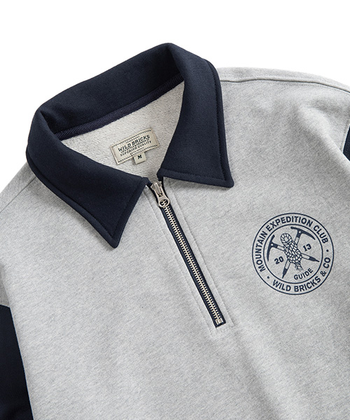 WILD BRICKS(ワイルドブリックス)の「MEC HALF ZIP PULLOVER (grey/navy)(その他トップス・メンズ・その他・MEDIUM/LARGE)」の3枚目の写真