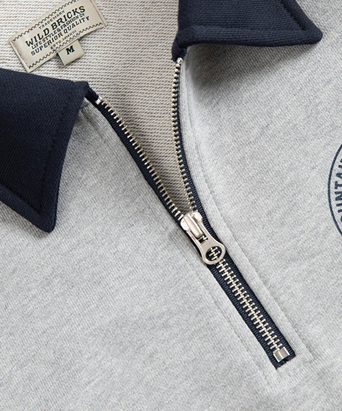 WILD BRICKS(ワイルドブリックス)の「MEC HALF ZIP PULLOVER (grey/navy)(その他トップス・メンズ・その他・MEDIUM/LARGE)」の4枚目の写真