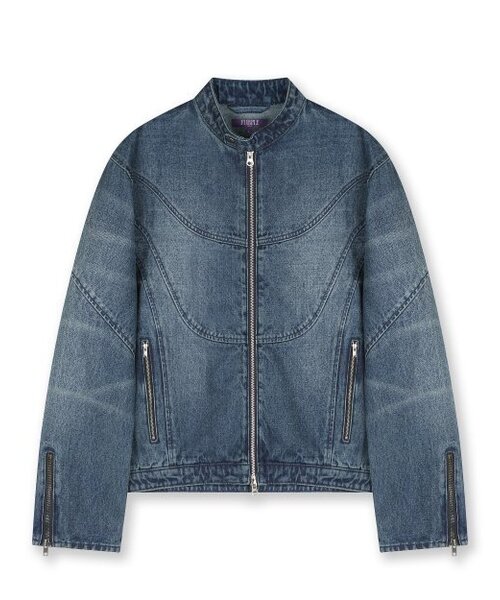 BESLOW(ビースロー)の「MOTOCYCLE WASHED DENIM JACKET VINTAGE BLUE(デニムジャケット・メンズ・その他・SMALL)」の1枚目の写真