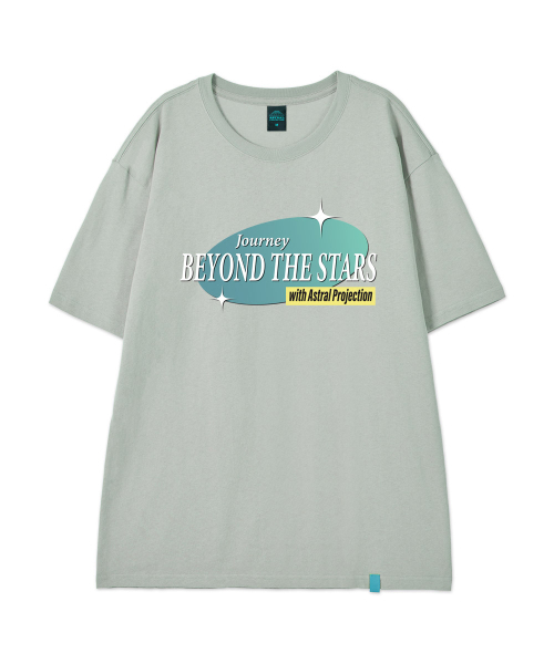 ASTRAL PROJECTION（アストラルプロジェクション）の「[ビヨンド ザ スターズ] コットン ルーズフィット 半袖 Tシャツ_ダスティミント（Tシャツ/カットソー・メンズ・その他・LARGE/MEDIUM/X-LARGE/XX-LARGE）」の2枚目の写真