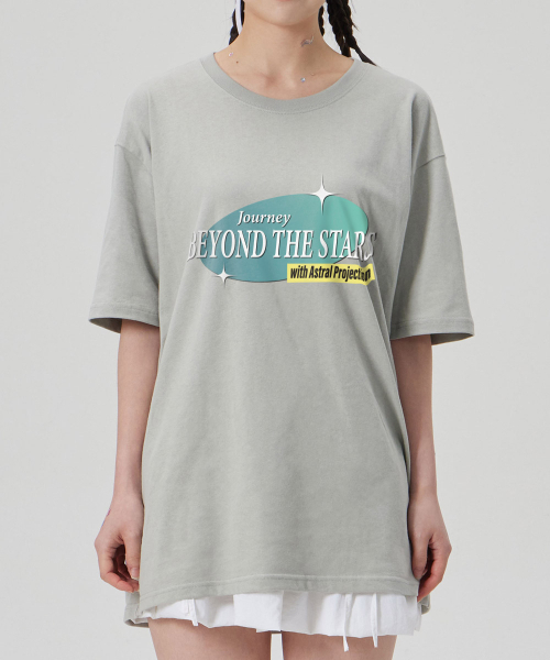 ASTRAL PROJECTION（アストラルプロジェクション）の「[ビヨンド ザ スターズ] コットン ルーズフィット 半袖 Tシャツ_ダスティミント（Tシャツ/カットソー・メンズ・その他・LARGE/MEDIUM/X-LARGE/XX-LARGE）」の3枚目の写真