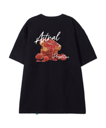 [ラズベリージャム]コットンルーズフィット半袖Tシャツ_ブラック