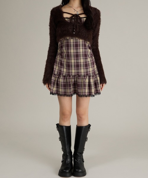 apres jour mignon(アプレジュールミニョン)の「アソートキャミワンピース(ワンピース・レディース・杢グレー/グレー/ブラック系その他2/ボルドー・フリー/LARGE)」の14枚目の写真