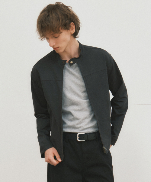 WEDNESDAY OASIS(ウェンズデーオアシス)の「テーラードバイカーカットジャケット_CHARCOAL(W25-OT08)(その他アウター・メンズ・チャコール・FREE)」の1枚目の写真