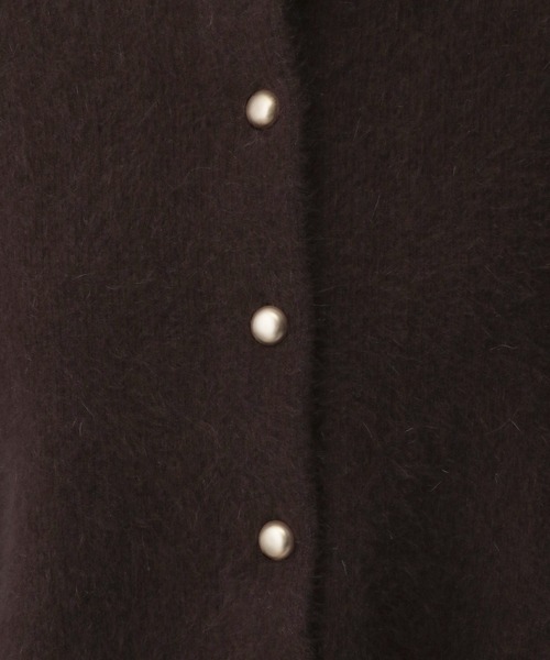 A part by（アパートバイ）の「CNラクーンコンクルーカーディガン（カーディガン/ボレロ・レディース・ブラウン/チャコールグレー/ブルー系その他5/ライトベージュ・FREE）」の8枚目の写真