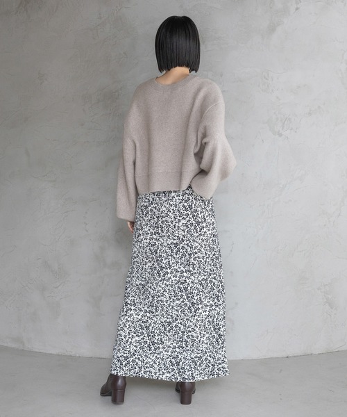 A part by（アパートバイ）の「CNラクーンコンクルーカーディガン（カーディガン/ボレロ・レディース・ブラウン/チャコールグレー/ブルー系その他5/ライトベージュ・FREE）」の12枚目の写真