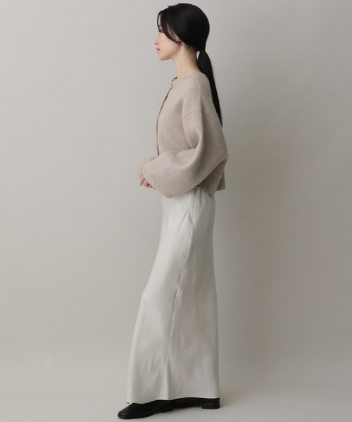 A part by（アパートバイ）の「CNラクーンコンクルーカーディガン（カーディガン/ボレロ・レディース・ブラウン/チャコールグレー/ブルー系その他5/ライトベージュ・FREE）」の18枚目の写真