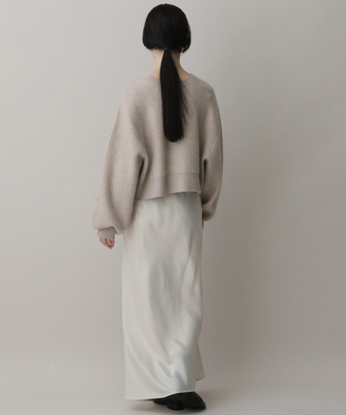 A part by（アパートバイ）の「CNラクーンコンクルーカーディガン（カーディガン/ボレロ・レディース・ブラウン/チャコールグレー/ブルー系その他5/ライトベージュ・FREE）」の19枚目の写真