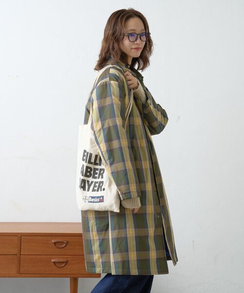 GEVACO（ゲバコ）の「【GEVACO】中綿ステンカラーロングコート（ステンカラーコート・レディース・カーキ/ブルー/ネイビー・LARGE/ONE SIZE）」の12枚目の写真