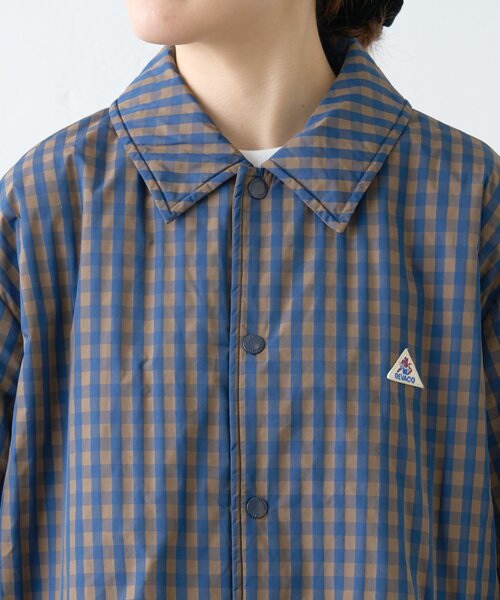 GEVACO（ゲバコ）の「【GEVACO】中綿ステンカラーロングコート（ステンカラーコート・レディース・カーキ/ブルー/ネイビー・LARGE/ONE SIZE）」の16枚目の写真