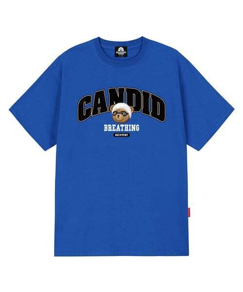 TRIPSHION(トリップション)の「SWIMMING BEAR LOGO Tシャツ - ブルー(Tシャツ/カットソー・メンズ・その他・LARGE/MEDIUM/X-LARGE)」の1枚目の写真