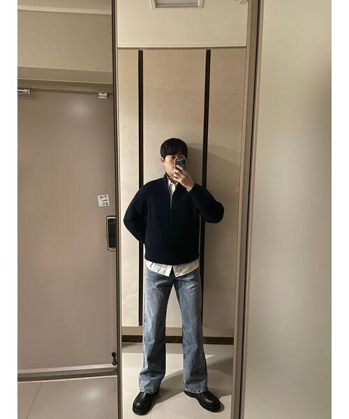 DECET（デケト）の「Mid Rise Wide Jeans DCPT027CRBlue2（デニムパンツ・レディース・その他・26/28/30/32/34）」の3枚目の写真