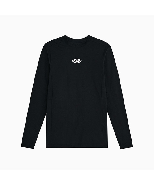 MENASOO(ミナス)の「VENODE Small Track Logo Active Long Tshirts_Black (Tight Fit)(Tシャツ/カットソー・レディース・ブラック・1/2)」の1枚目の写真