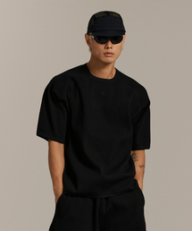 OFFGRID（オフグリッド）の「ワッフルユニトレイルラグランショートスリーブT-ブラック（Tシャツ/カットソー）」