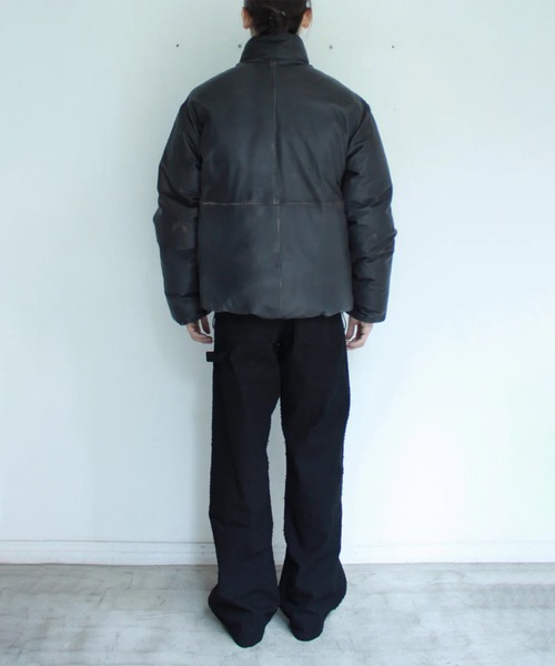 soe(ソーイ)の「Damaged Leather Down Jacket(ダウンジャケット/コート・メンズ・ブラック・1)」の6枚目の写真