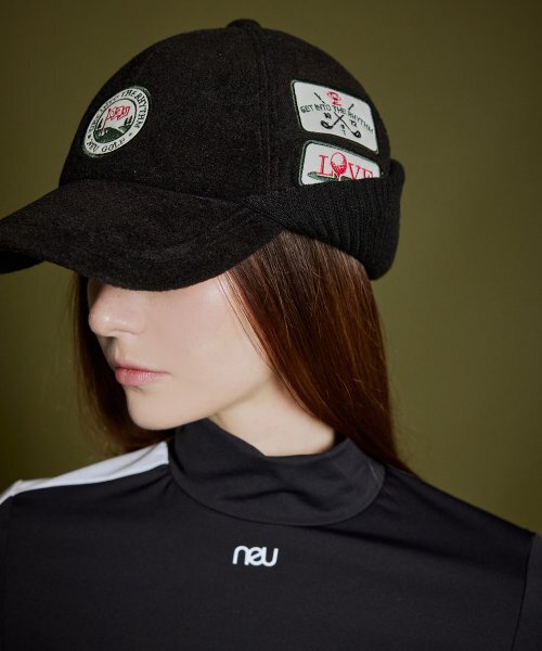 NEU GOLF(エヌイーユーゴルフ)の「MOCK-NECK BLOCK T-SHIRT - BLACK(Tシャツ/カットソー・レディース・その他・LARGE/MEDIUM/SMALL)」の7枚目の写真