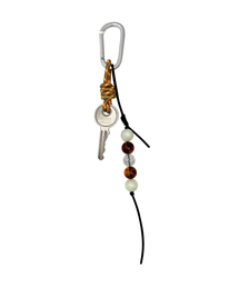 OTHER-worldly（アザーワールドリー）の「ボヘミアンビッグキーリング[ブラウンビーズ]（キーケース/キーアクセサリー）」