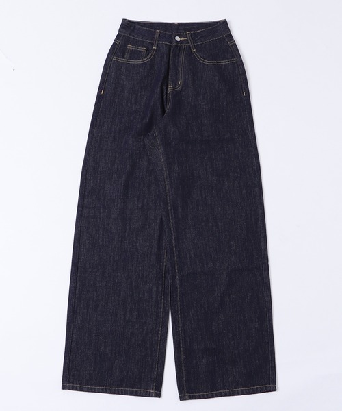 dispark（ディスパーク）の「DISPARK/バックフラップポケットルーズデニム（デニムパンツ・レディース・インディゴブルー・MEDIUM/SMALL）」の7枚目の写真