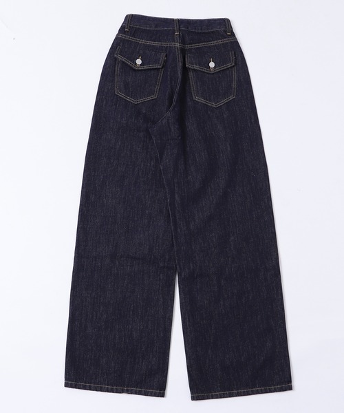 dispark（ディスパーク）の「DISPARK/バックフラップポケットルーズデニム（デニムパンツ・レディース・インディゴブルー・MEDIUM/SMALL）」の8枚目の写真