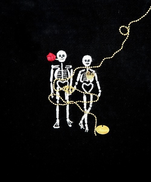Demodee(デモデ)の「Demodee 25ABG07-L-SKELETON(トートバッグ・レディース・ブラック・LARGE)」の5枚目の写真