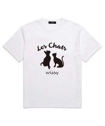 Les Chats 半袖Tシャツ (WS001) ホワイト