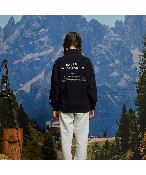 BALANT(バラント)の「ホープアンドファッション ハーフジップTシャツ - ネイビー(その他トップス・メンズ・その他・MEDIUM/LARGE)」の4枚目の写真