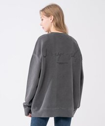 ICONOGRAPHY（アイコノグラフィー）の「PIGMENT HEAVY COTTON EMBLEM VOLUME PRINT DBK（スウェット）」