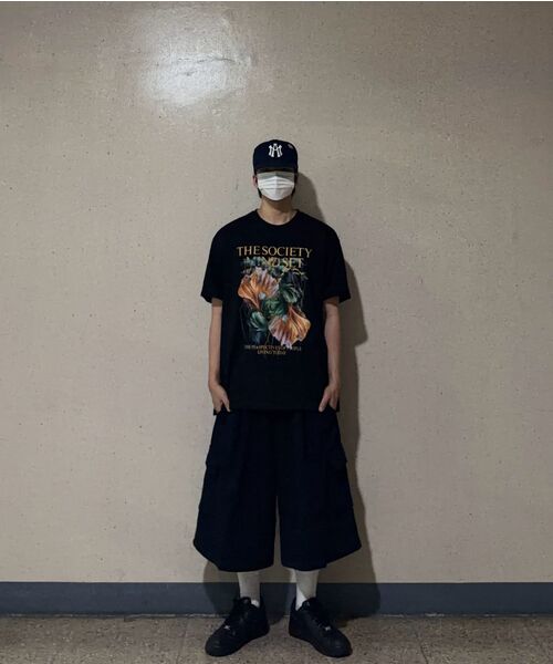 ROTEMBER（ローテンバー）の「スチールライフフラワーハーフTシャツ[ブラック]（Tシャツ/カットソー・メンズ・その他・MEDIUM/LARGE/X-LARGE）」の5枚目の写真