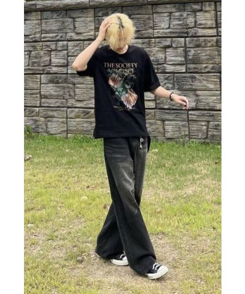 ROTEMBER（ローテンバー）の「スチールライフフラワーハーフTシャツ[ブラック]（Tシャツ/カットソー・メンズ・その他・MEDIUM/LARGE/X-LARGE）」の9枚目の写真