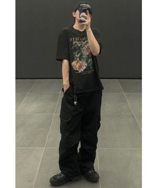 ROTEMBER（ローテンバー）の「スチールライフフラワーハーフTシャツ[ブラック]（Tシャツ/カットソー・メンズ・その他・MEDIUM/LARGE/X-LARGE）」の10枚目の写真