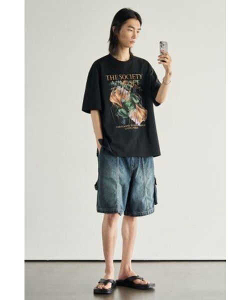 ROTEMBER（ローテンバー）の「スチールライフフラワーハーフTシャツ[ブラック]（Tシャツ/カットソー・メンズ・その他・MEDIUM/LARGE/X-LARGE）」の12枚目の写真