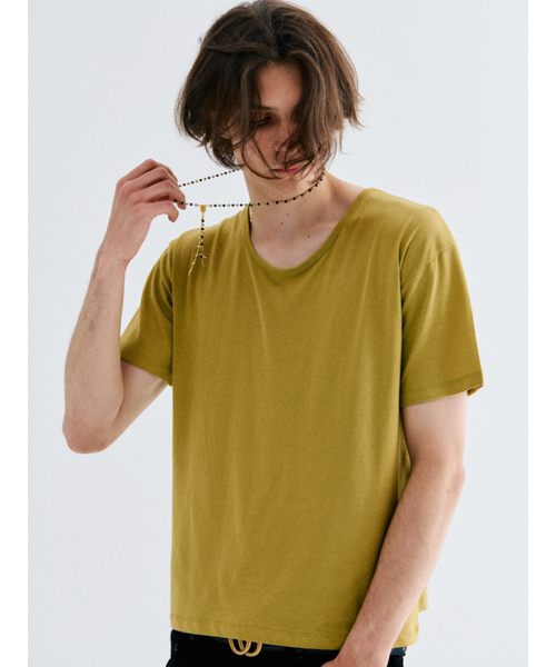 GOZER(ゴーザー)の「UNDER HALF T-SHIRT_OLIVE(Tシャツ/カットソー・メンズ・オリーブ・SMALL/MEDIUM/LARGE/X-LARGE)」の2枚目の写真