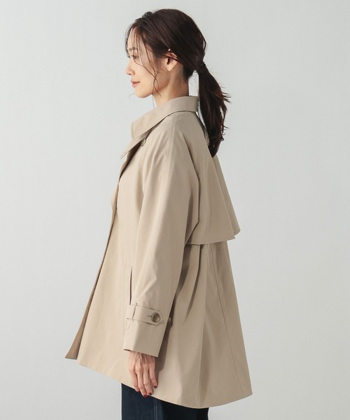 GLOBAL WORK（グローバルワーク）の「防風襟2WAYトレンチコート/601272（トレンチコート・レディース・グレイッシュベージュ/ベージュ/ネイビー・SMALL/MEDIUM/LARGE）」の17枚目の写真